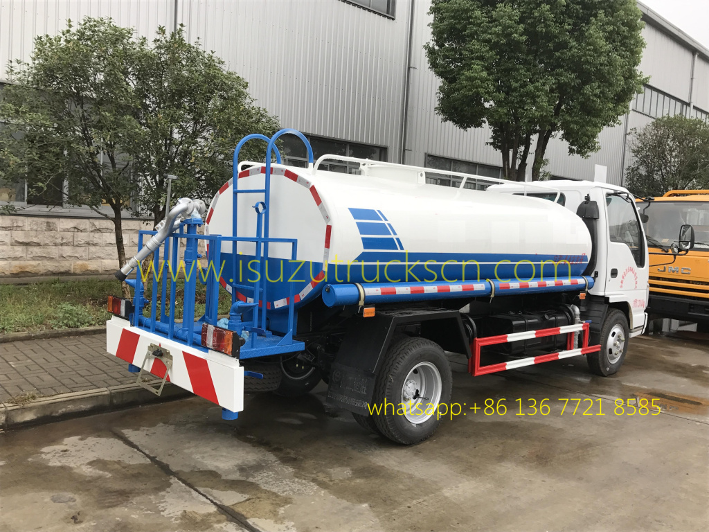 mobile water bowser truck Isuzu detail pictures