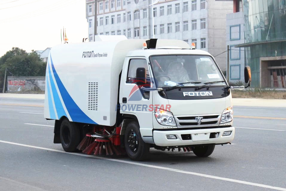 right hand drive road sweeper vehicle foton forland