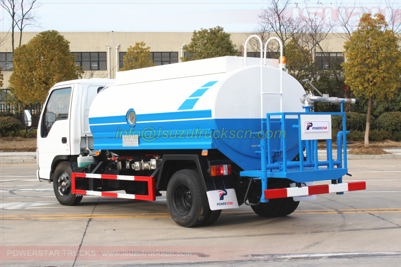Water Bowsers Isuzu ELF tanker trucks 5,000Liters specification and pictures