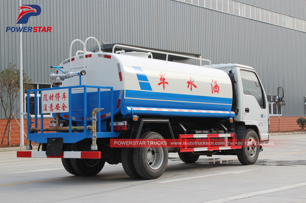 Water Spray Bowser Isuzu 5cbm trucks for sale 