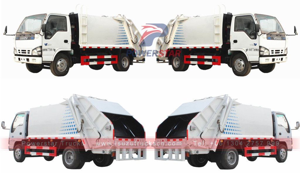 waste collector compactor Isuzu Truck mounted compactors 6CBM