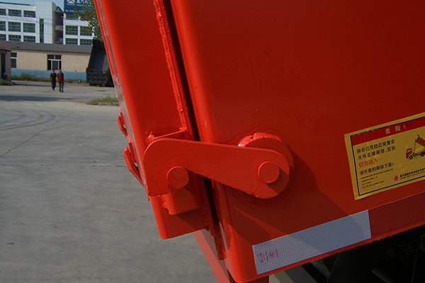 Rear door safety hook for hino tipper trucks