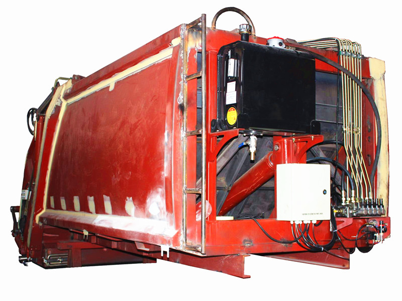 Système de kit de carrosserie de camion à ordures pressé hydrauliquement