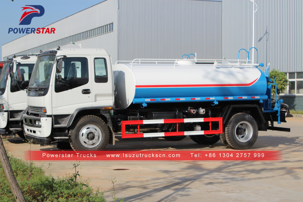  Philippines 12cbm FTR FVR water sray truck Isuzu water transport tanker lorry for sale