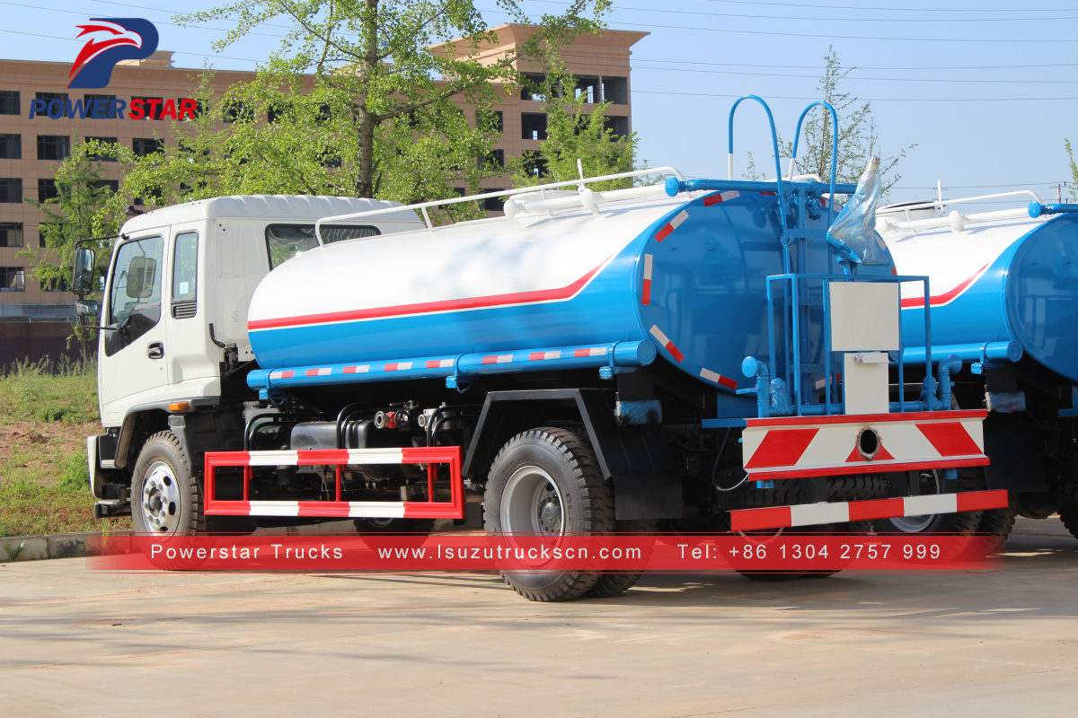 Philippines 12cbm FTR FVR water sray truck Isuzu water transport tanker lorry for sale