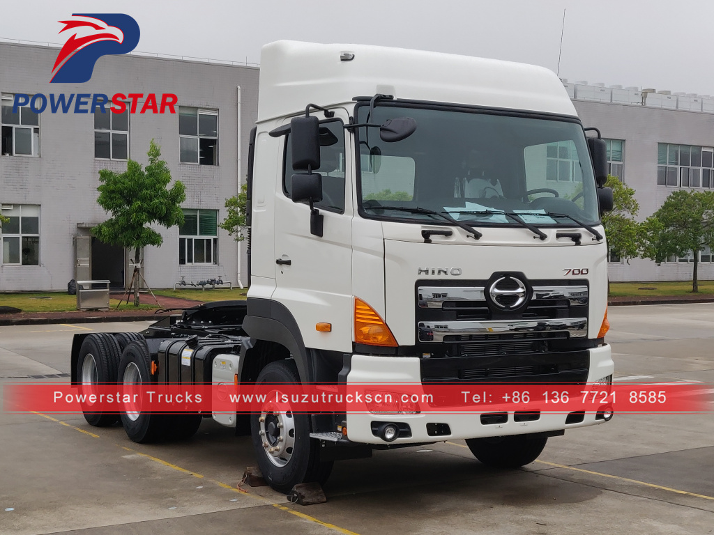 Myanmar market Japan HINO700 6x4 trailer haulage tractor truck for sale