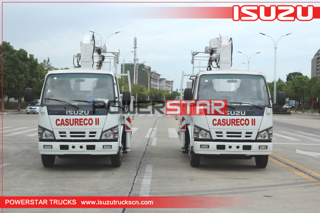 Japan ISUZU Manlifter truck basket crane vehicle for sale