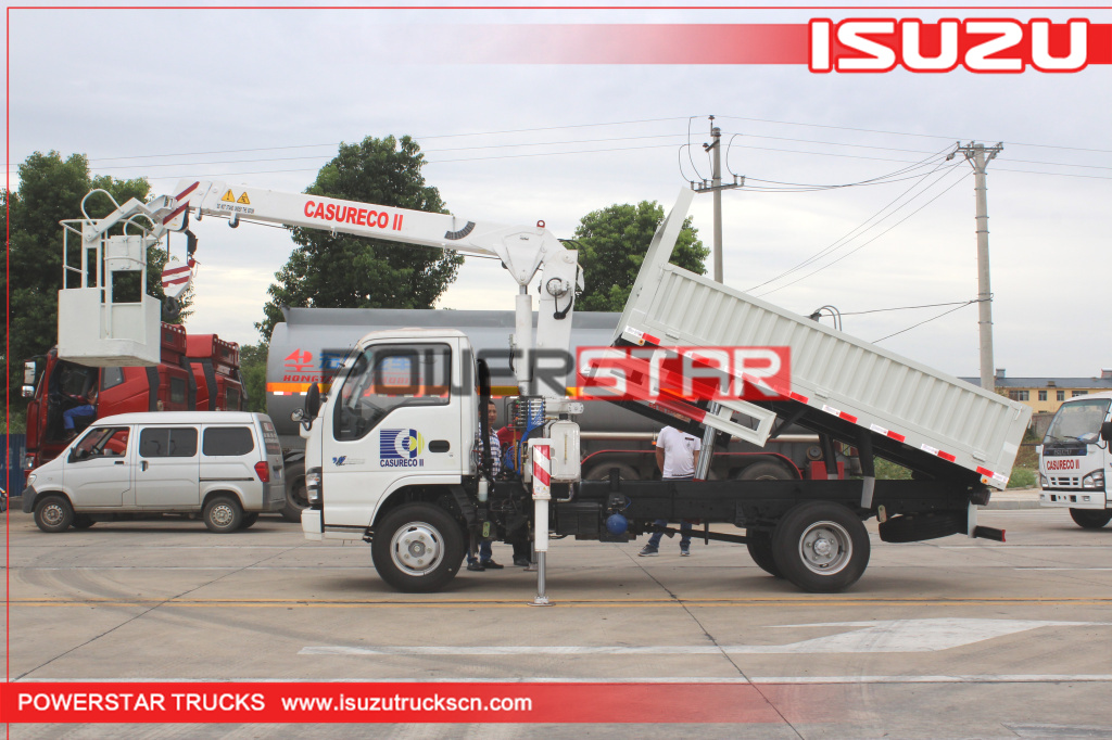 philippines ISUZU Construction camions-grues à flèche télescopique à vendre