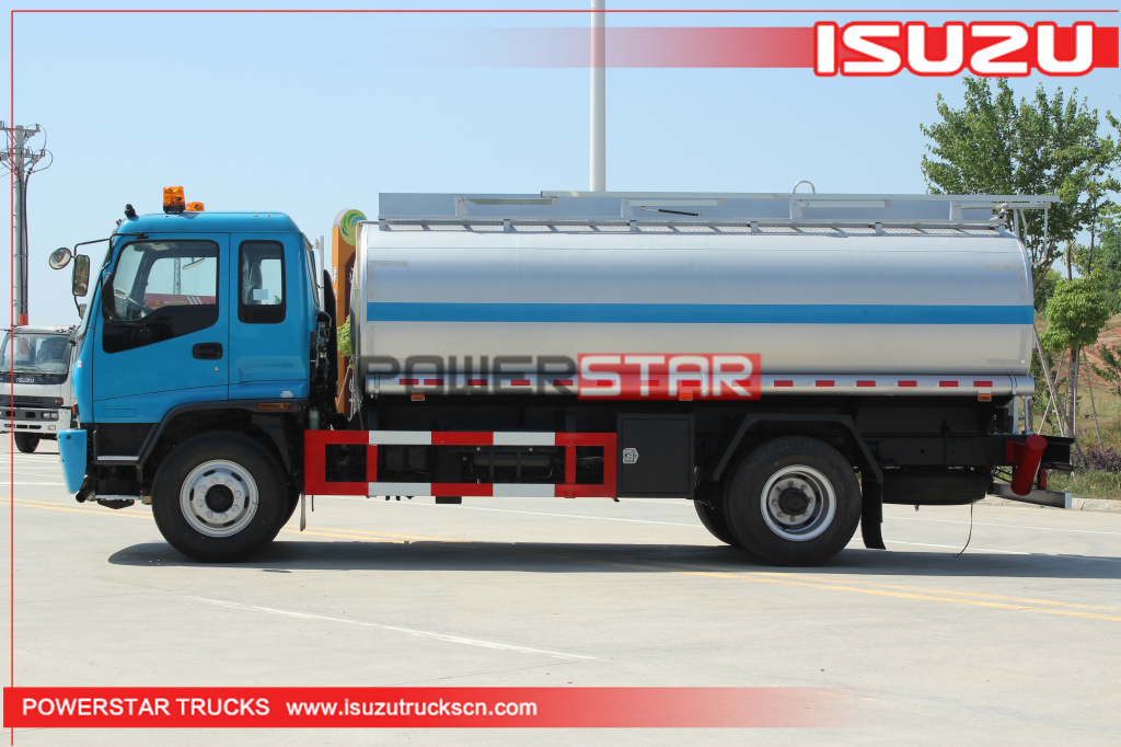 Myanmar ISUZU FTR FVR Réservoir de carburant Camion-citerne de ravitaillement en carburant pour la vente de camions-citernes