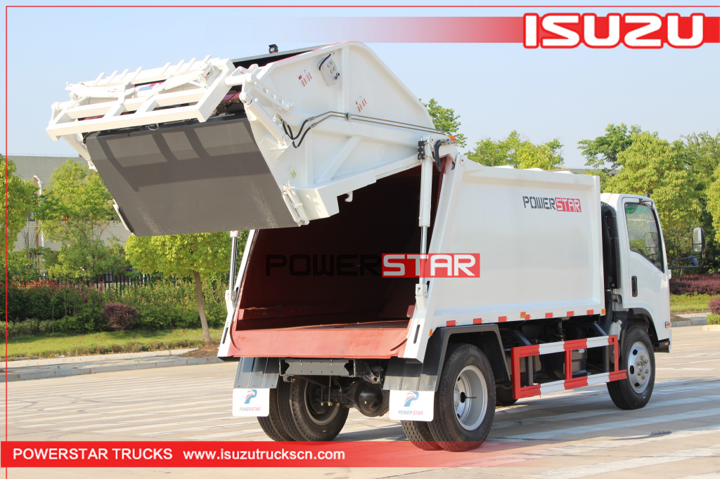 10m3 Compression Garbage Truck Isuzu Rear Loader Vehicle for sale