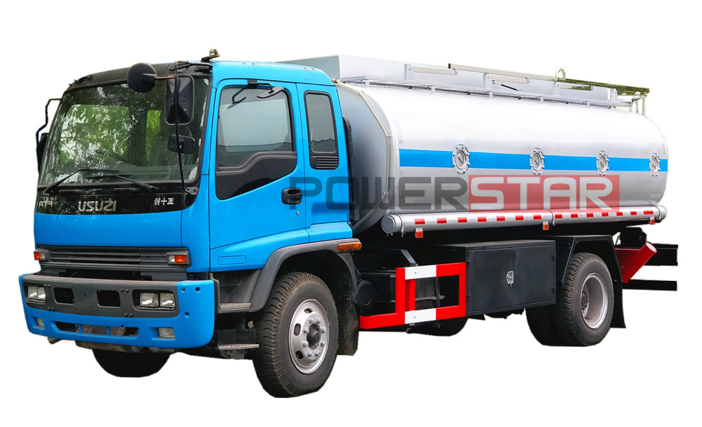 Camion Isuzu 16 000L de réservoir de carburant de bowser d'huile des Philippines à vendre