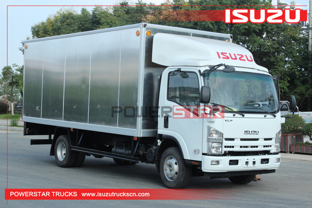 Philippines Nouveau 5 tonnes à 10 tonnes 190HP Isuzu 700p 4X2 alliage d'aluminium Cargo Van Truck