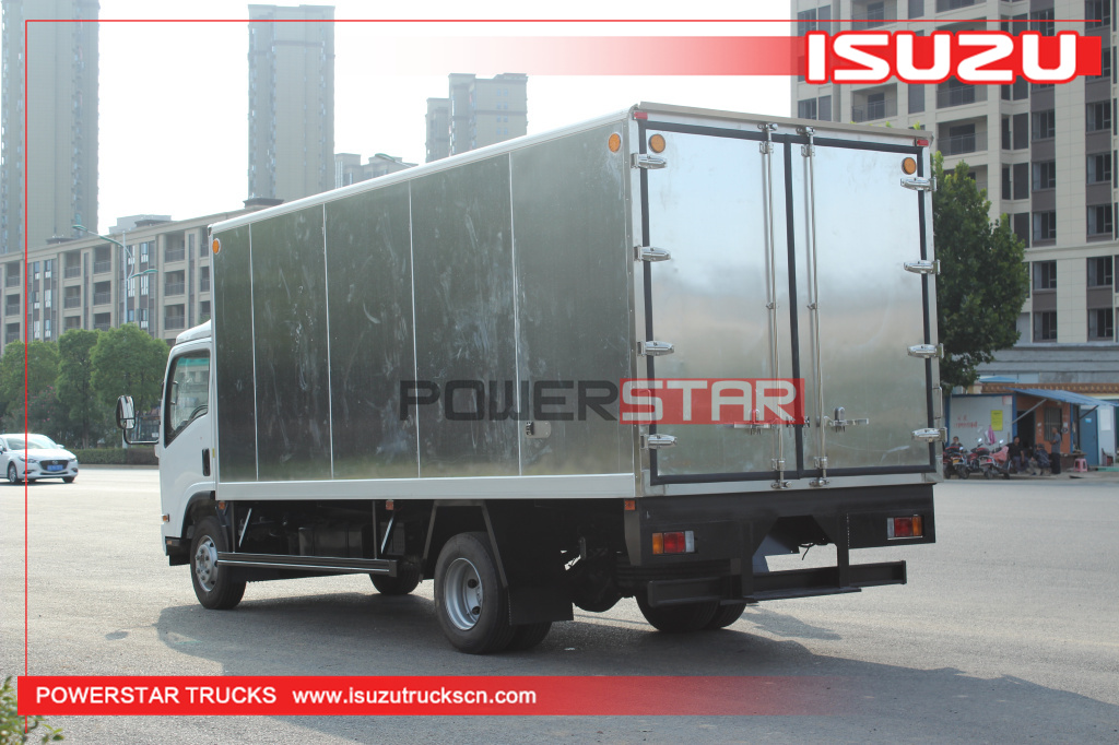 Philippines Nouveau 5 tonnes à 10 tonnes 190HP Isuzu 700p 4X2 alliage d'aluminium Cargo Van Truck