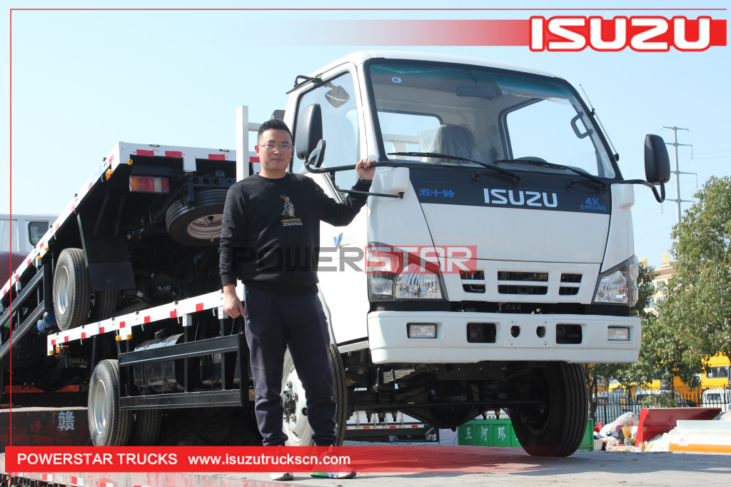 Philippines - 3 unités ISUZU NKR 600P 4x4 camions fourgonnettes à plateau ridelles hors route