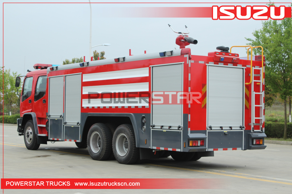 Fabricant de camions de pompiers ISUZU FVZ pour camion d'appel d'offres de mousse d'eau de moteur de pompiers 7000L-10000L