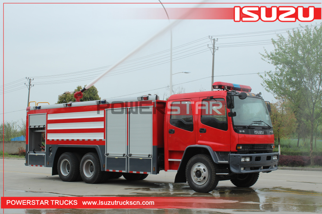 Fabricant de camions de pompiers ISUZU FVZ pour camion d'appel d'offres de mousse d'eau de moteur de pompiers 7000L-10000L