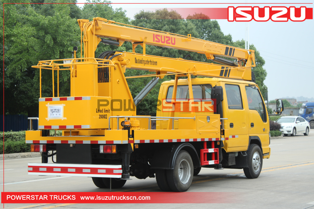Tout nouveau ISUZU 14m 16m man lifter seau camion nacelle plate-forme de travail camion