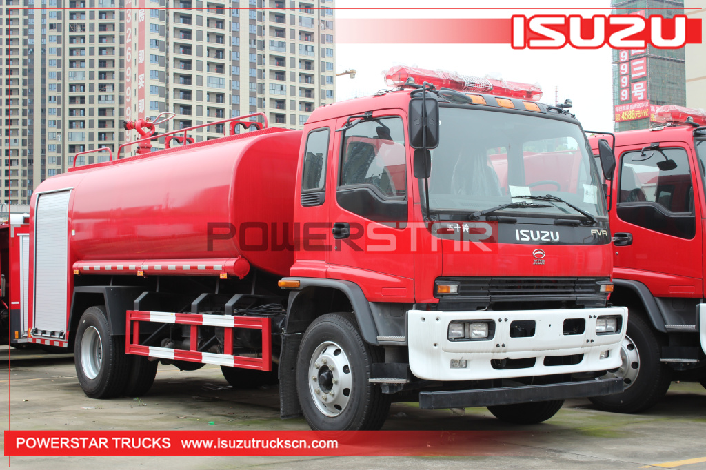 Cambodge ISUZU FVR camion-citerne à eau sauvetage incendie véhicule de lutte contre l'incendie