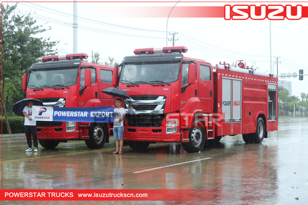 New ISUZU GIGA 4*2 Fire Fighting Vehicle 8 Tons Water Fire Engine