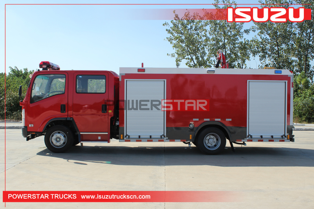 Tout nouveau 2021 ISUZU ELF/700P Water Bowser Fire Truck Pump Fire Vehicle