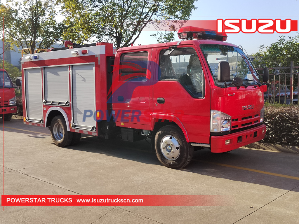 Cambodge ISUZU ELF 100P Fire Emergency Rescue Water Pumper Truck Small Fire Engine Vehicle