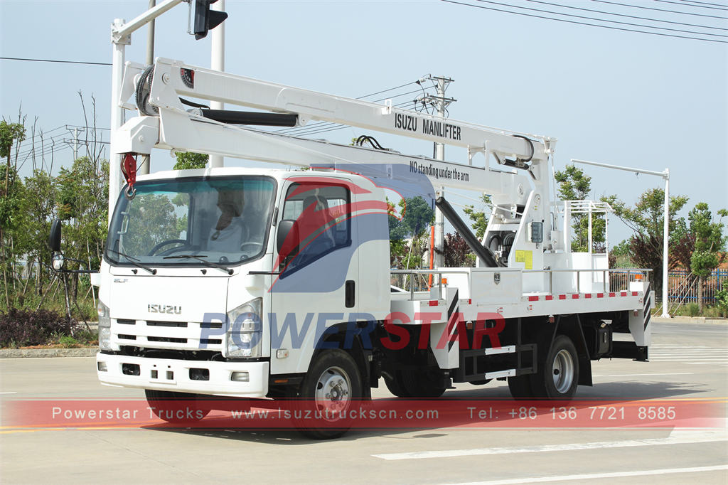 Good price ISUZU truck mounted aerial platform in philippines