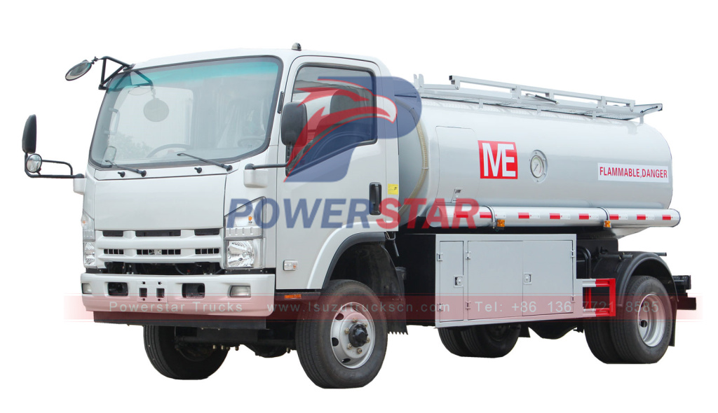 4WD ISUZU ELF NPR 700P 4x4 6000 liters off road Fuel Oil Tanker Truck