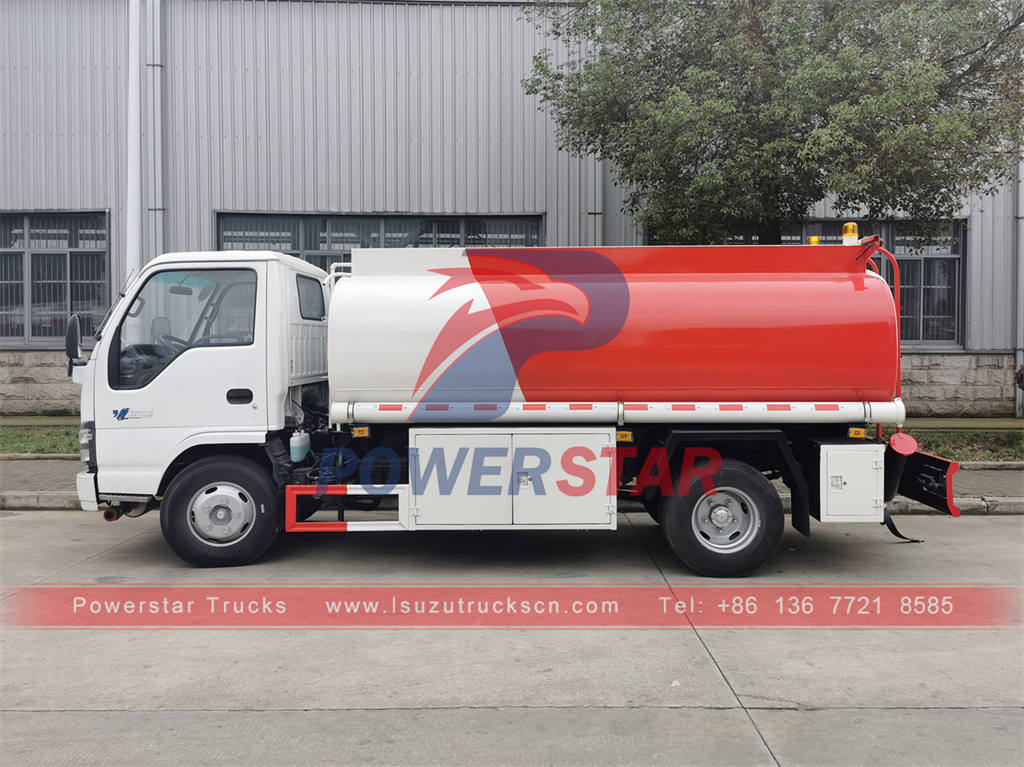 ISUZU 4×2 6000 liters fuel bowser at promotional price