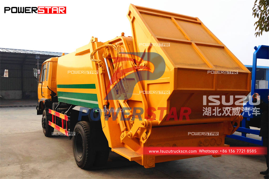 Durable ISUZU ELF 700P 10CBM waste management truck for sale