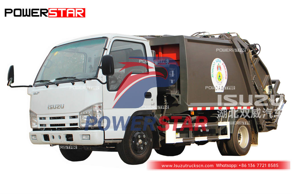 Good price ISUZU NKR 6CBM refuse collection truck on sale