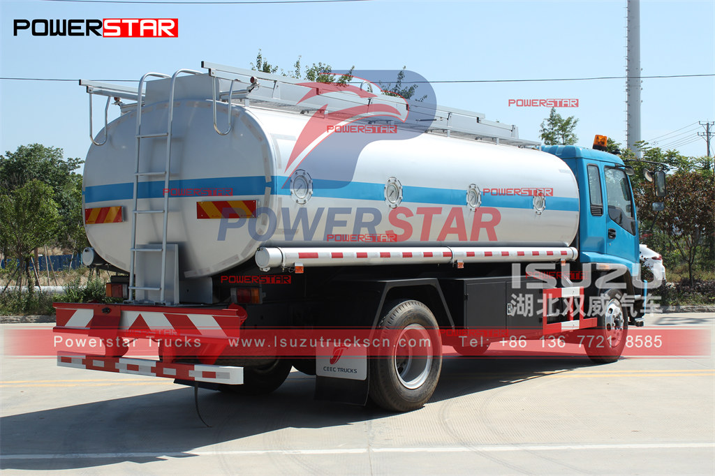 Exportation de camions de ravitaillement en carburant POWERSTAR 16000L ISUZU vers les Philippines