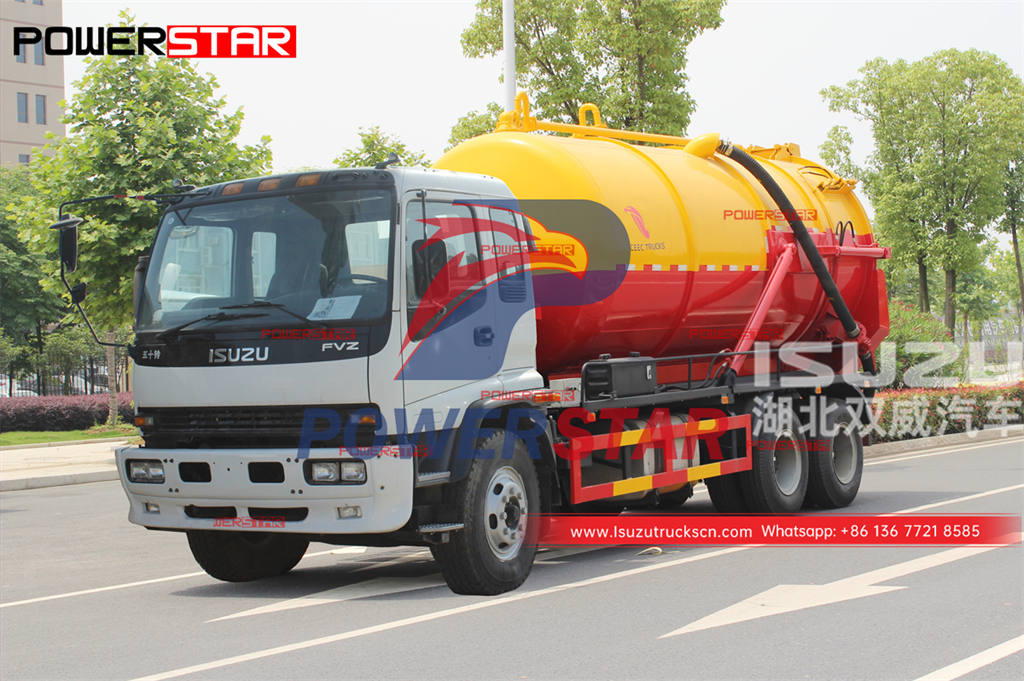 ISUZU FVZ 18000 liters septic pumping truck on special offer