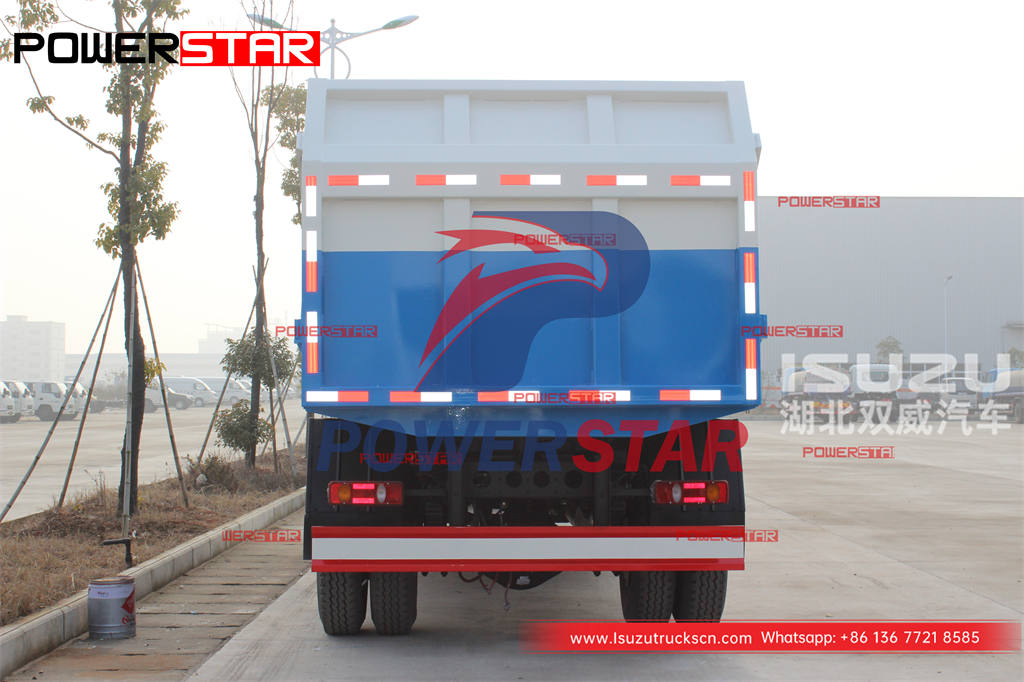 High quality ISUZU FVR 6 wheeler docking-type refuse truck