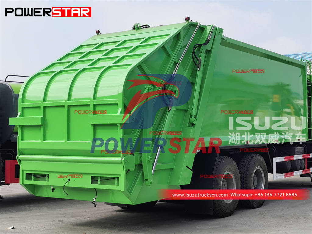 Camion compacteur de déchets ISUZU GIGA 10 roues personnalisé à vendre