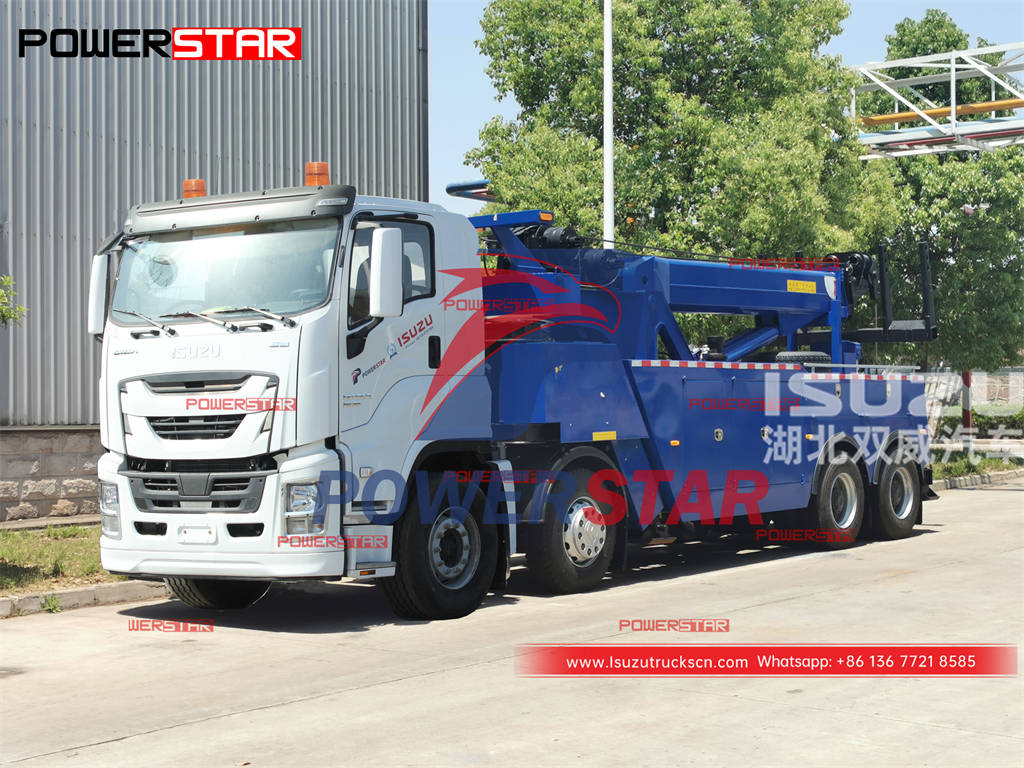 Camion de récupération robuste ISUZU GIGA 12 roues adapté aux besoins du client à vendre