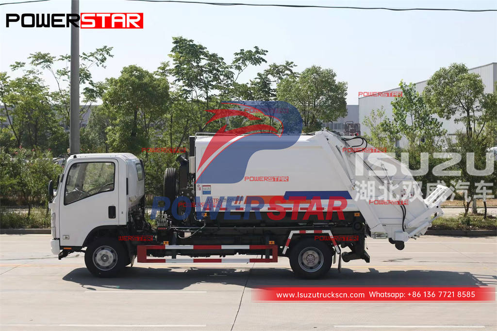 Bon prix ISUZU 4 × 2 camion compacteur de déchets à crochet à vendre