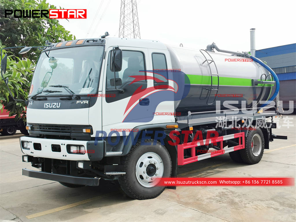 Vente chaude ISUZU FVR 6 roues camion d'aspiration des eaux usées au meilleur prix