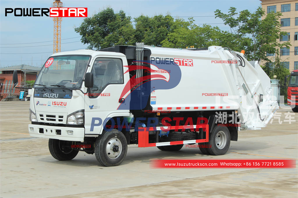 Camion de compression de déchets ISUZU 4 × 4 6CBM bon prix à vendre