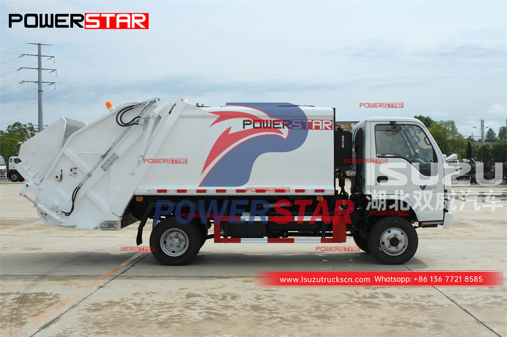 Compacteur de déchets ISUZU 4 × 4 toutes roues motrices 130HP de haute qualité à prix discount