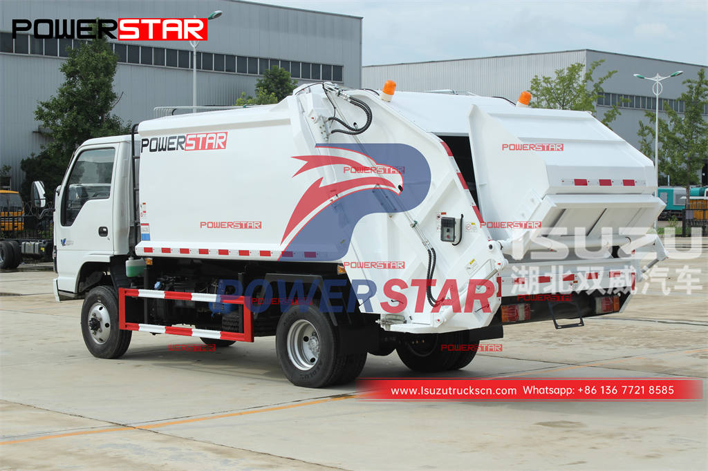 Camion compacteur de déchets ISUZU 600P 4 × 4 hors route 6CBM personnalisé à vendre