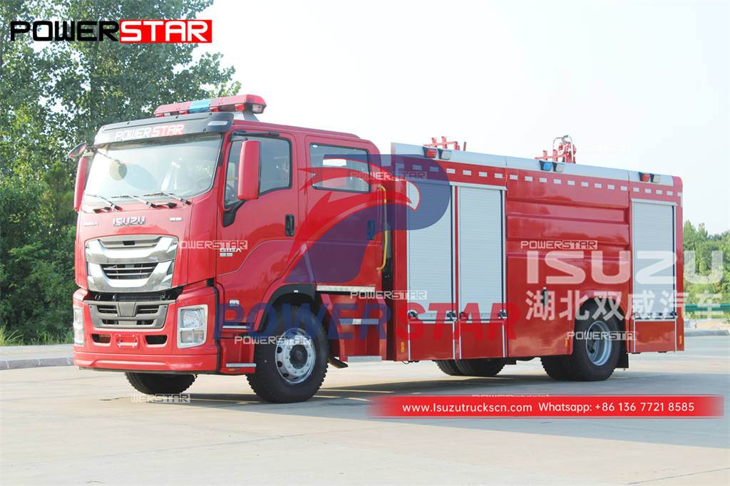 Bon prix ISUZU GIGA 380HP 8000 litres camion de pompiers de réservoir d'eau à vendre