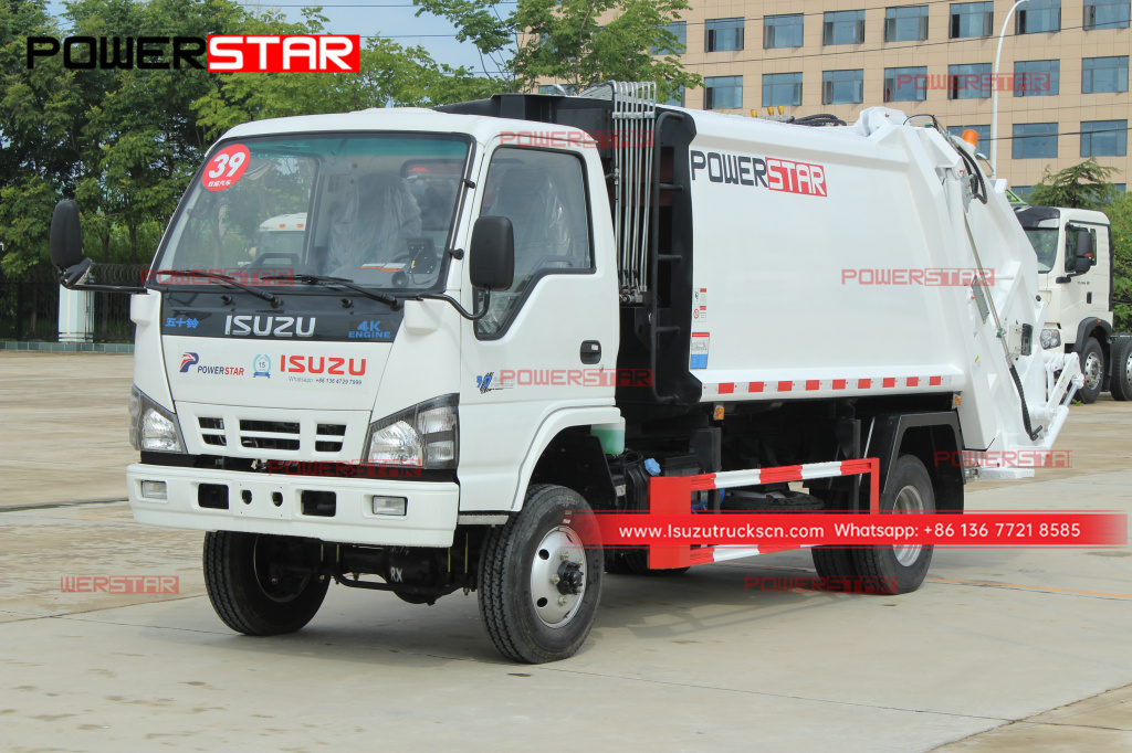 Philippines - ISUZU 600P/NKR 4x4 toutes roues motrices arrière Chargeur Refuse Garbage Compactor Trucks