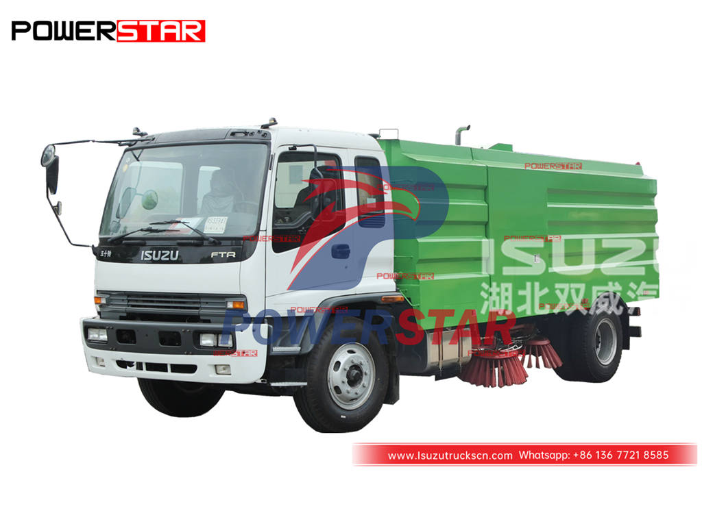 Balayeuse sur camion ISUZU FTR 6 roues 12000 litres à vendre