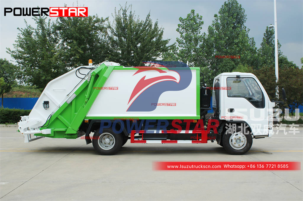 Camion de compression de déchets ISUZU 100P 4 × 4 AWD de bonne qualité pour les Philippines