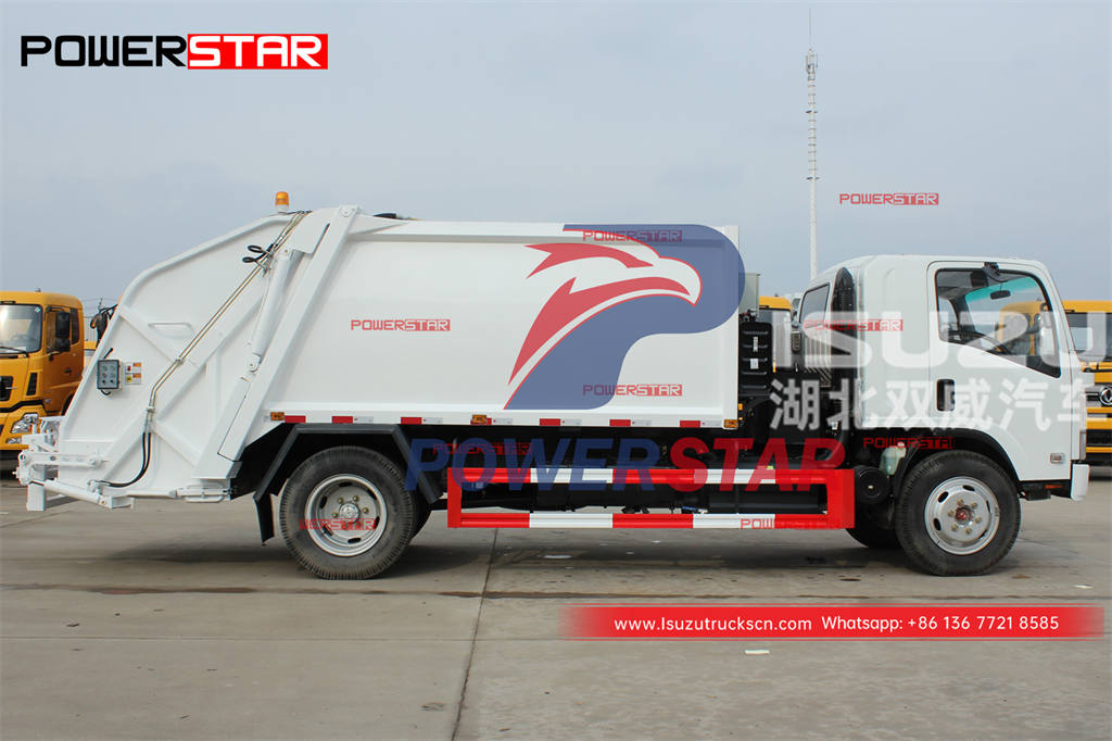 Camion de compression de déchets ISUZU 4 × 4 AWD 8CBM pour les Philippines