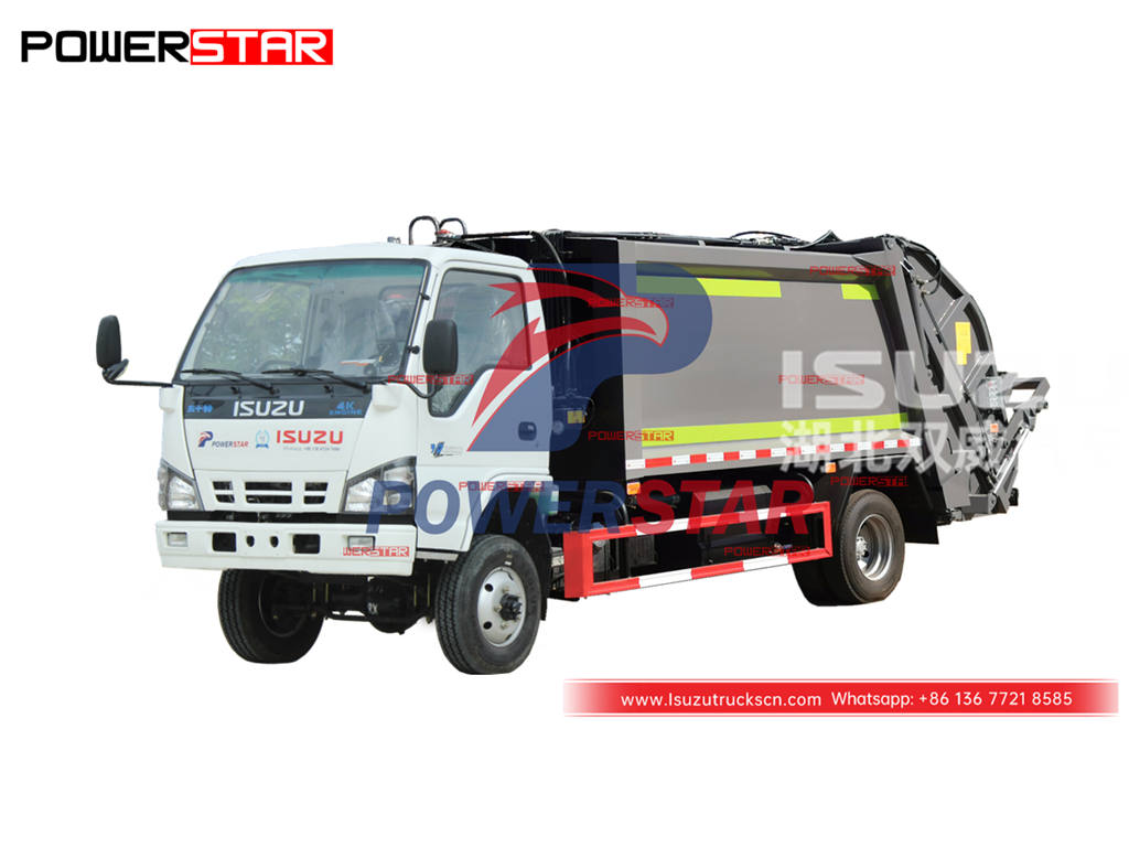 Camion à ordures compacteur tout-terrain ISUZU 4 × 4 de haute qualité en vente