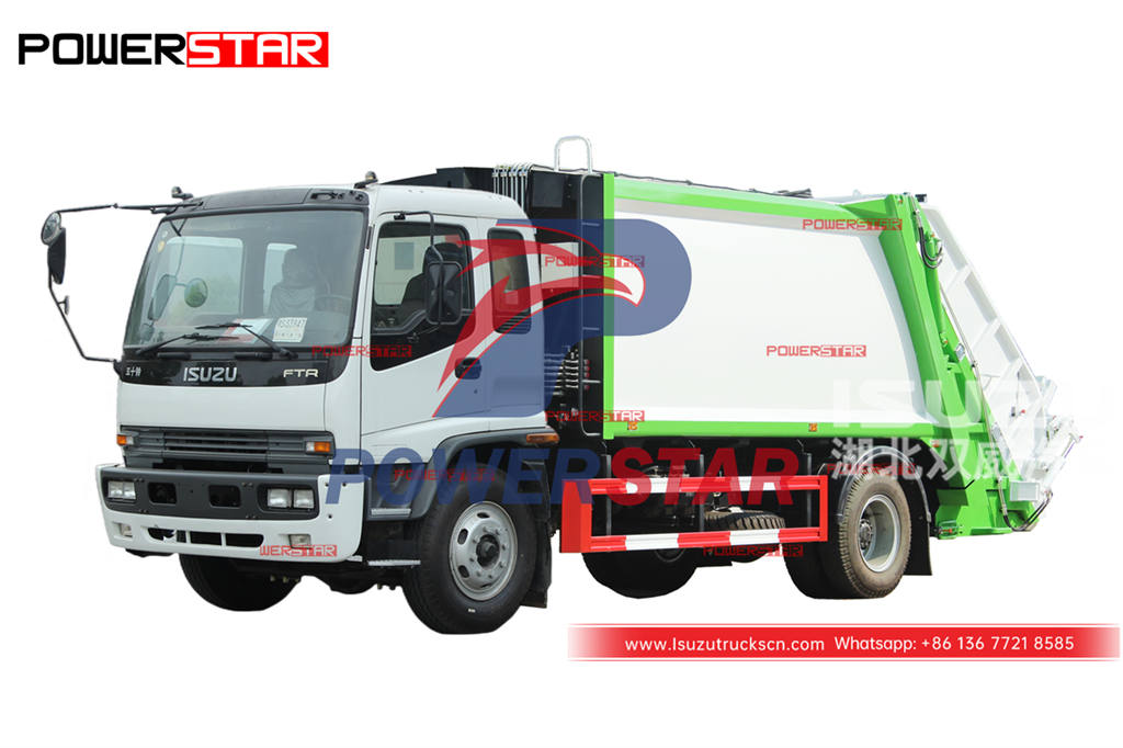 Camion à ordures à chargement arrière ISUZU FTR 4 × 4 205HP proposé à la vente