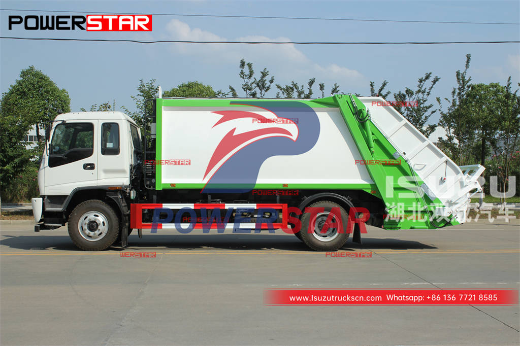 Vente directe d'usine ISUZU FTR 4 × 4 AWD camion compacteur de déchets pour les Philippines