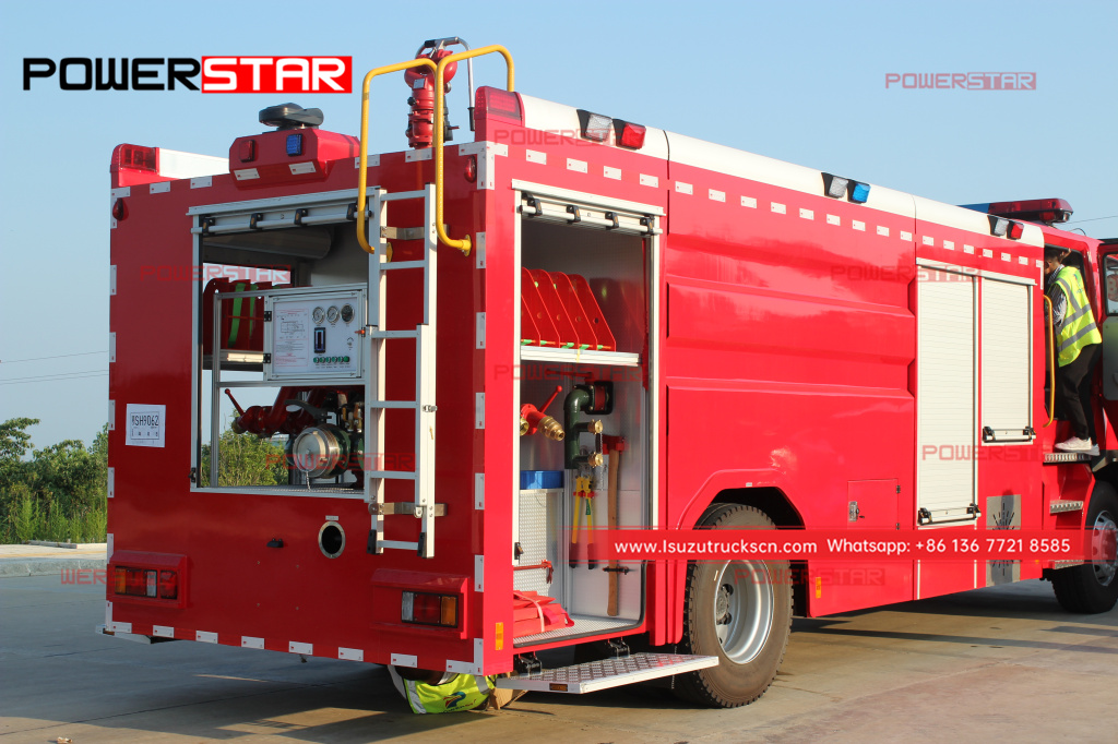 Véhicule de lutte contre l'incendie de camion de pompiers de l'eau du moteur de pompiers 4X2 de Philiippines ISUZU GIGA