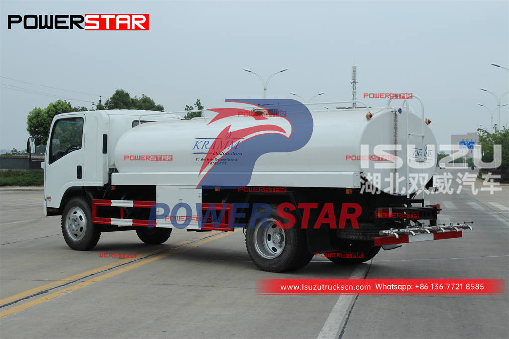Ventes chaudes ISUZU 190HP 4 × 4 camion-citerne d'eau potable tout-terrain pour les Philippines